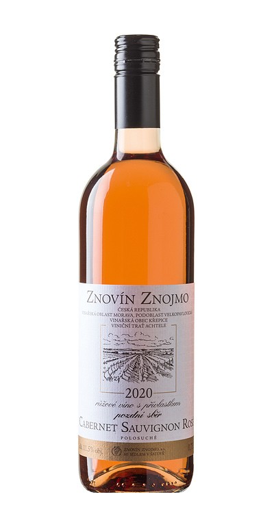 Cabernet Sauvignon rosé, pozdni sběr, 2020, polosuché